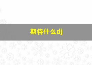 期待什么dj