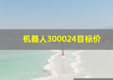 机器人300024目标价