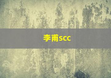 李甫scc