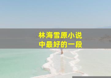 林海雪原小说中最好的一段