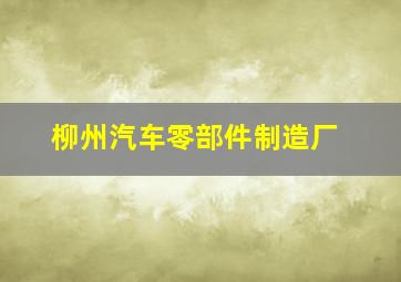 柳州汽车零部件制造厂