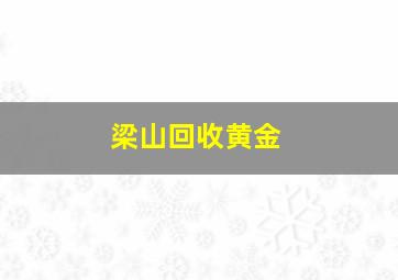 梁山回收黄金