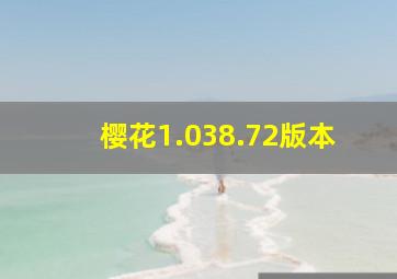 樱花1.038.72版本