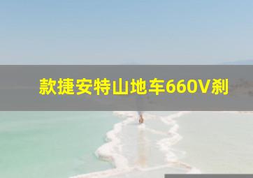 款捷安特山地车660V刹