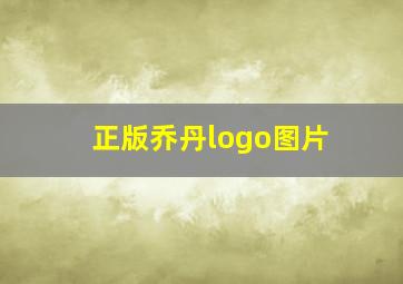 正版乔丹logo图片