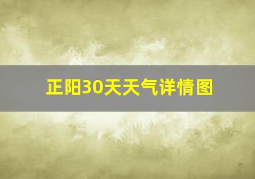 正阳30天天气详情图