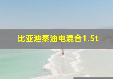 比亚迪秦油电混合1.5t