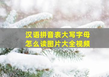 汉语拼音表大写字母怎么读图片大全视频