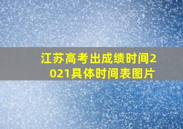 江苏高考出成绩时间2021具体时间表图片