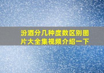 汾酒分几种度数区别图片大全集视频介绍一下