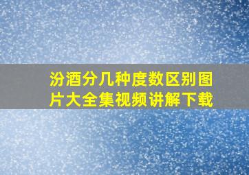 汾酒分几种度数区别图片大全集视频讲解下载