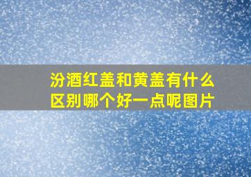 汾酒红盖和黄盖有什么区别哪个好一点呢图片