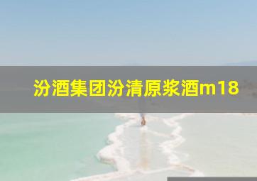 汾酒集团汾清原浆酒m18