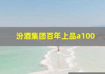 汾酒集团百年上品a100