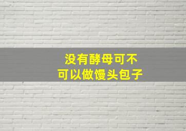 没有酵母可不可以做馒头包子