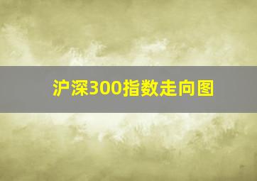 沪深300指数走向图