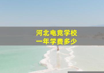 河北电竞学校一年学费多少