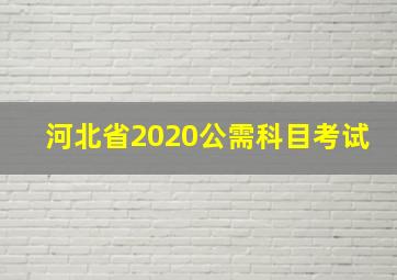 河北省2020公需科目考试