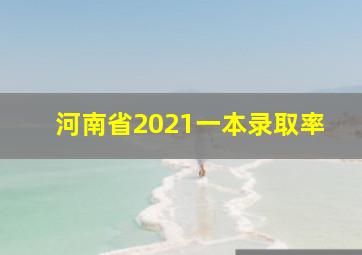 河南省2021一本录取率