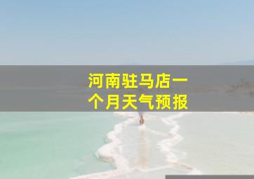 河南驻马店一个月天气预报