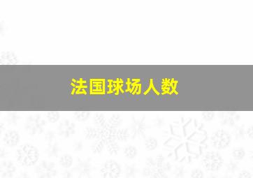 法国球场人数