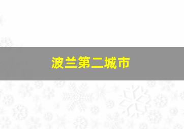 波兰第二城市