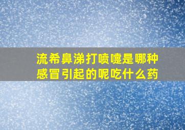 流希鼻涕打喷嚏是哪种感冒引起的呢吃什么药