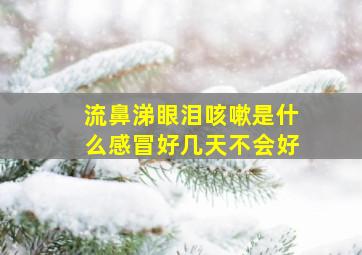 流鼻涕眼泪咳嗽是什么感冒好几天不会好