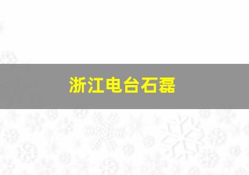 浙江电台石磊