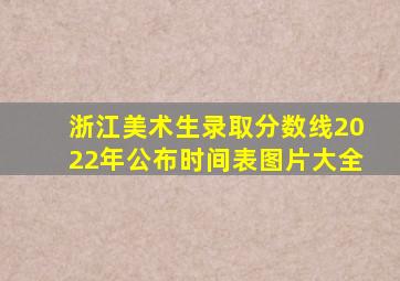 浙江美术生录取分数线2022年公布时间表图片大全