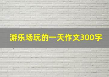 游乐场玩的一天作文300字