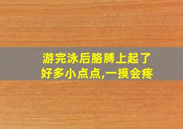 游完泳后胳膊上起了好多小点点,一摸会疼