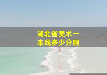 湖北省美术一本线多少分啊