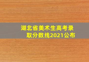 湖北省美术生高考录取分数线2021公布