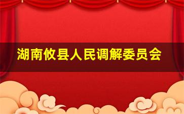 湖南攸县人民调解委员会