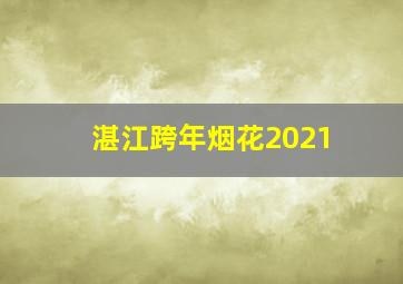 湛江跨年烟花2021