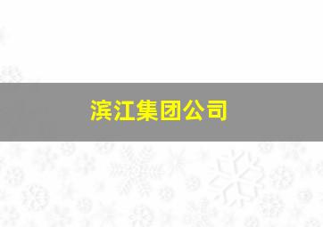 滨江集团公司