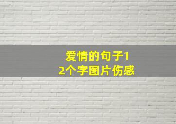 爱情的句子12个字图片伤感