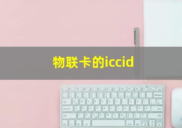 物联卡的iccid