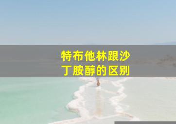 特布他林跟沙丁胺醇的区别