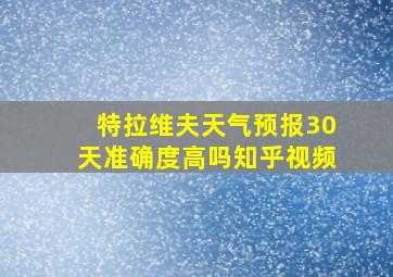 特拉维夫天气预报30天准确度高吗知乎视频