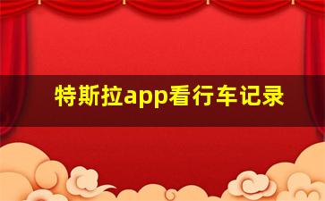 特斯拉app看行车记录