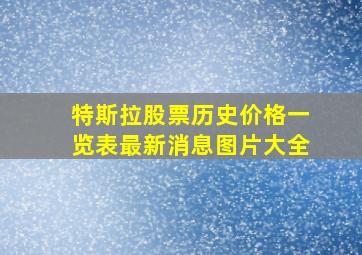 特斯拉股票历史价格一览表最新消息图片大全