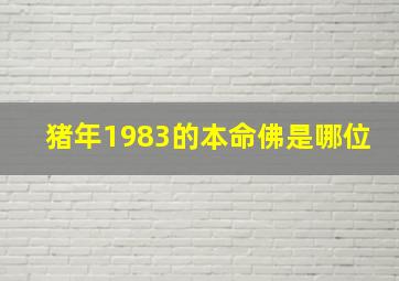 猪年1983的本命佛是哪位