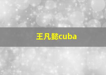 王凡懿cuba