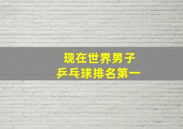 现在世界男子乒乓球排名第一