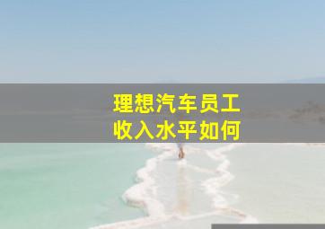 理想汽车员工收入水平如何