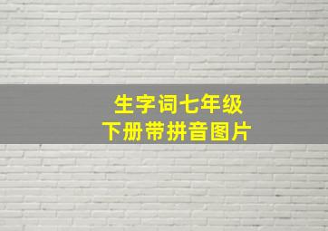 生字词七年级下册带拼音图片