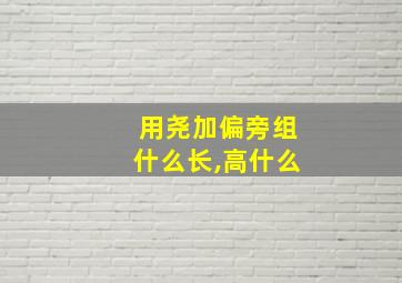 用尧加偏旁组什么长,高什么