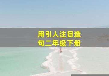 用引人注目造句二年级下册